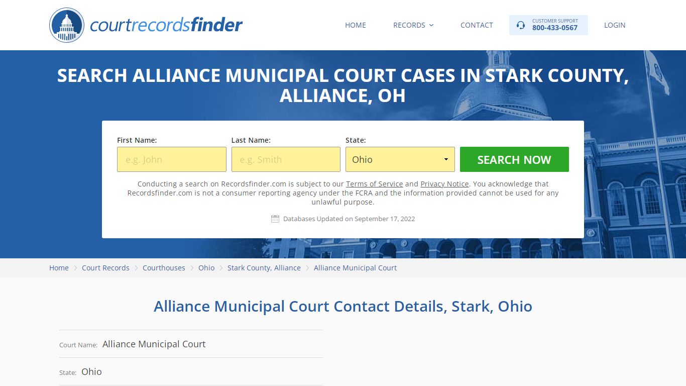 Alliance Municipal Court Case Search - RecordsFinder